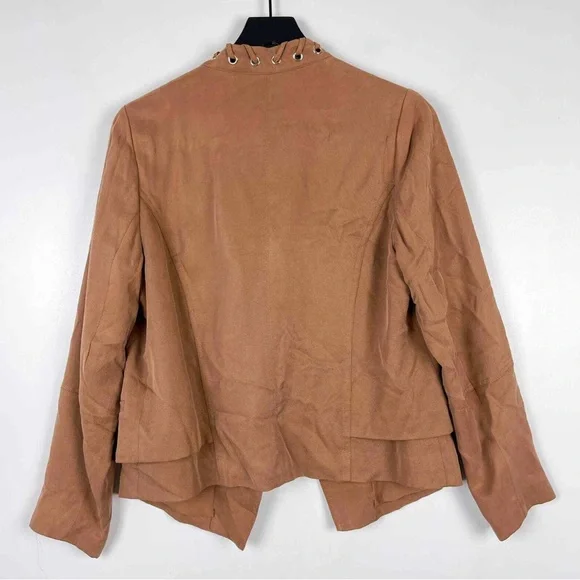 NWT Chico’s Tencel Open Jacket in Camel Brown - Picture 2 of 9